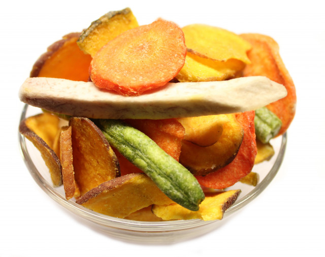 Dried vegetables chips