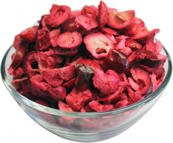 freeze-dried cranberries slices